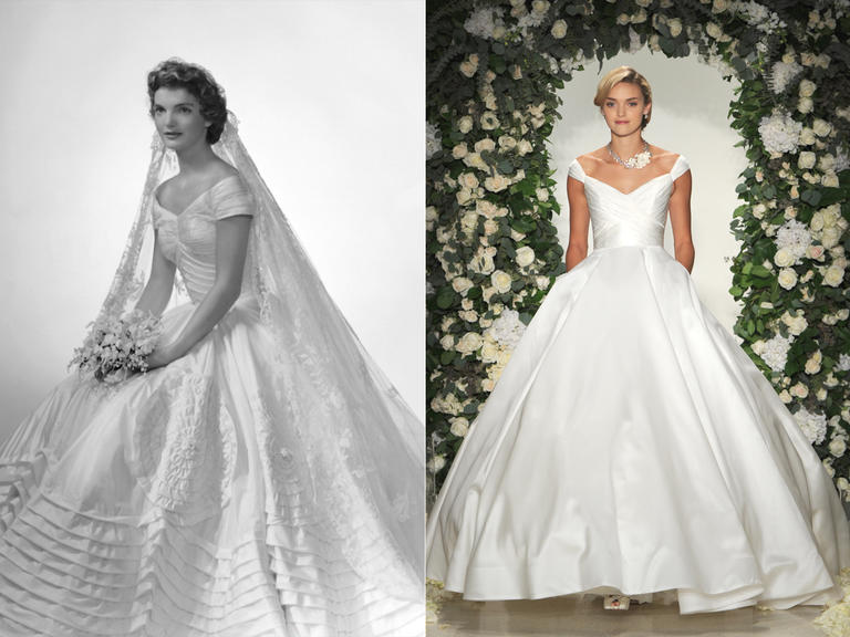 Wedding dresses through outlet history